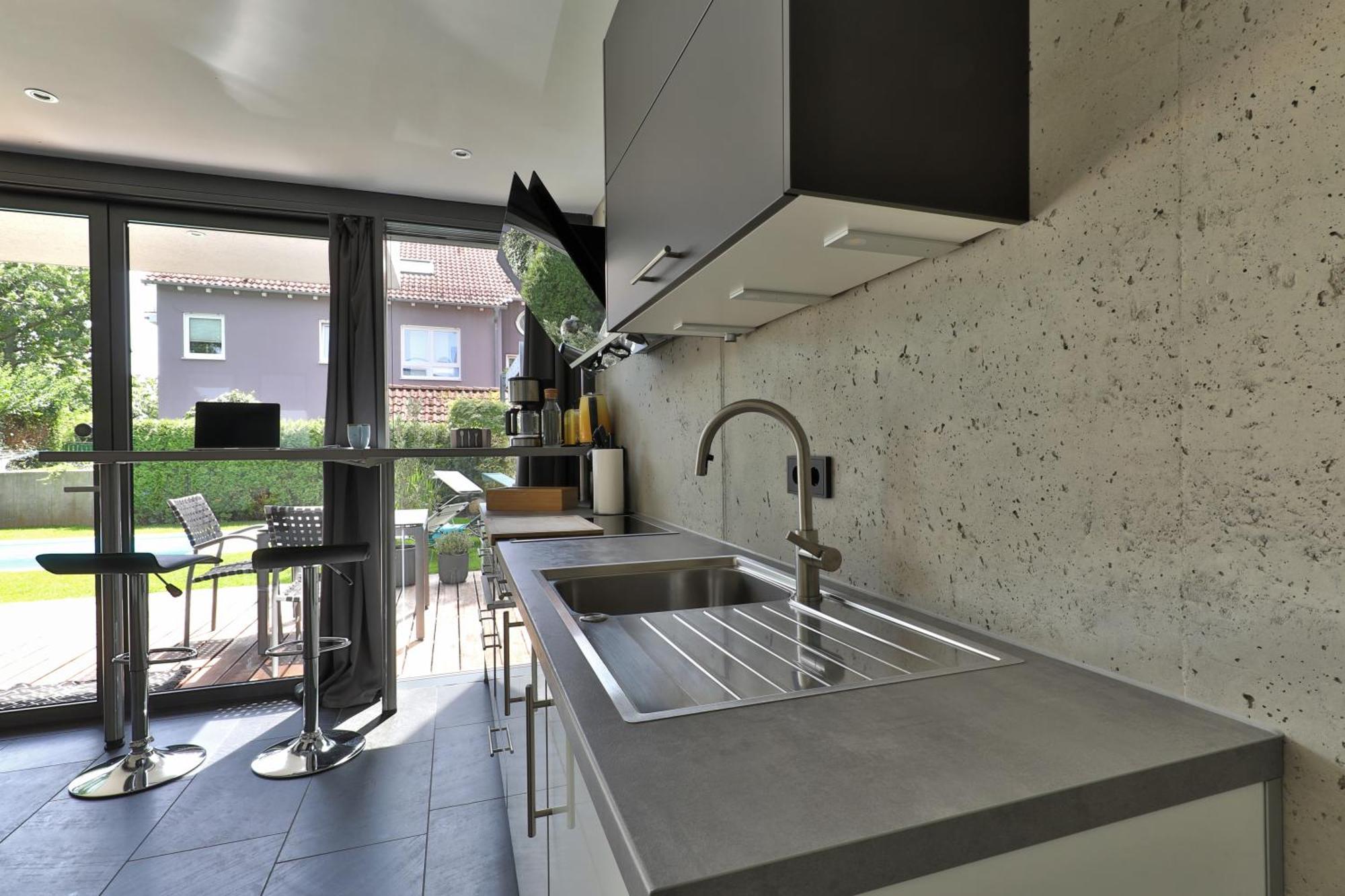 Modernes Studio-Apartment Gersthofen Exterior foto